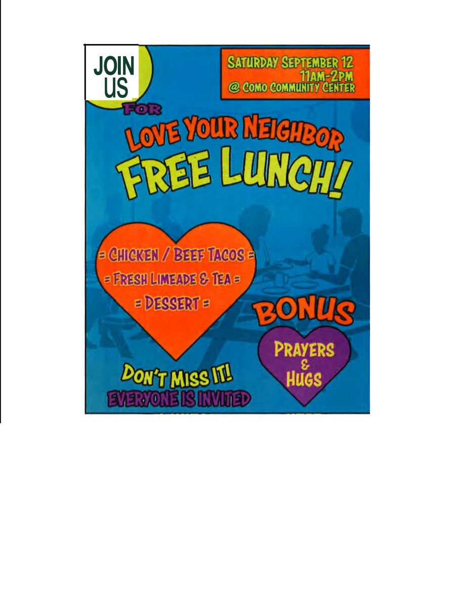 FREE LUNCH LOVE YOUR NEIGHBOR
